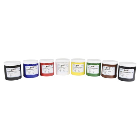 Sax Versablock Block Printing Inks, 8 Ounces, Assorted Colors, Set of 8 PK 457454
